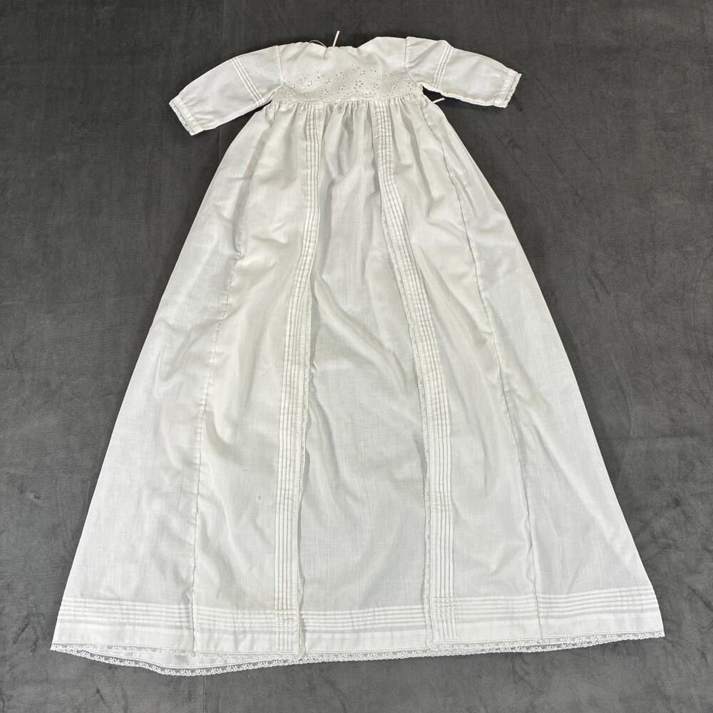Christening Or Baptismal Gown White No Size Eyelet Benefits Charity